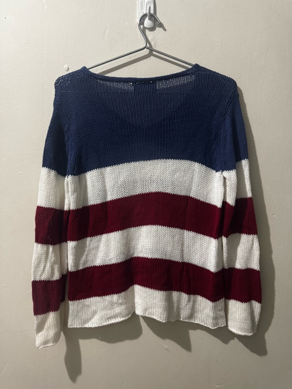 Wooden Ships Americana V Cotton Sweater size XS/Small - Picture 3 of 9